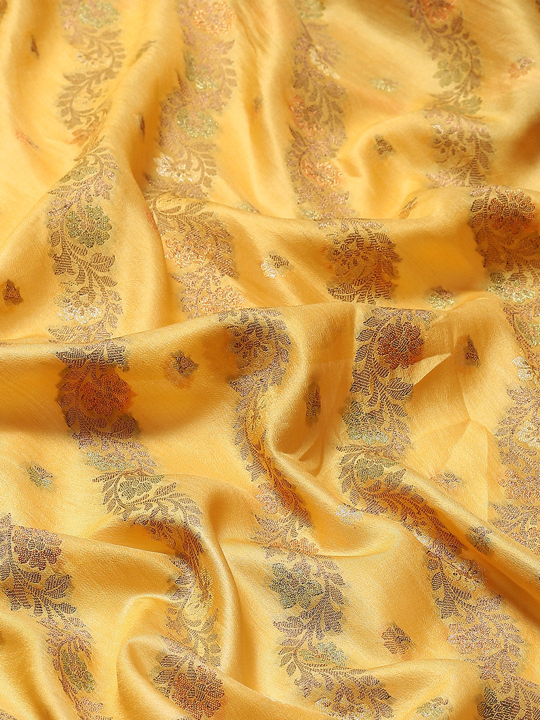 Floral Zari Jaal Tussar Woven Saree