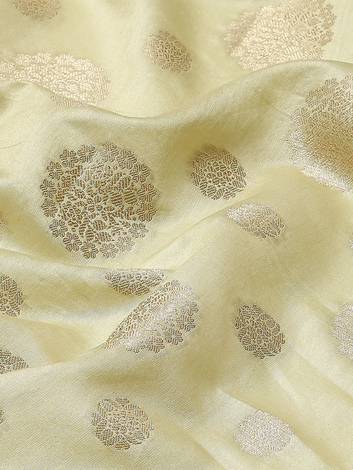 Zari Border Booti Cotton Woven Saree