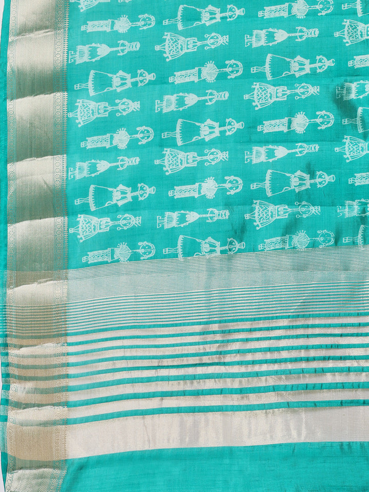 Digital Printed Art Silk Saree