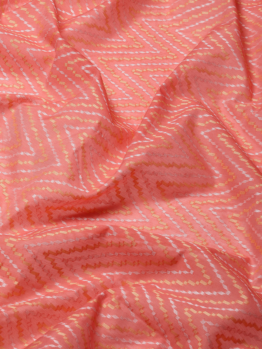 Zig Zag Woven Cotton Saree