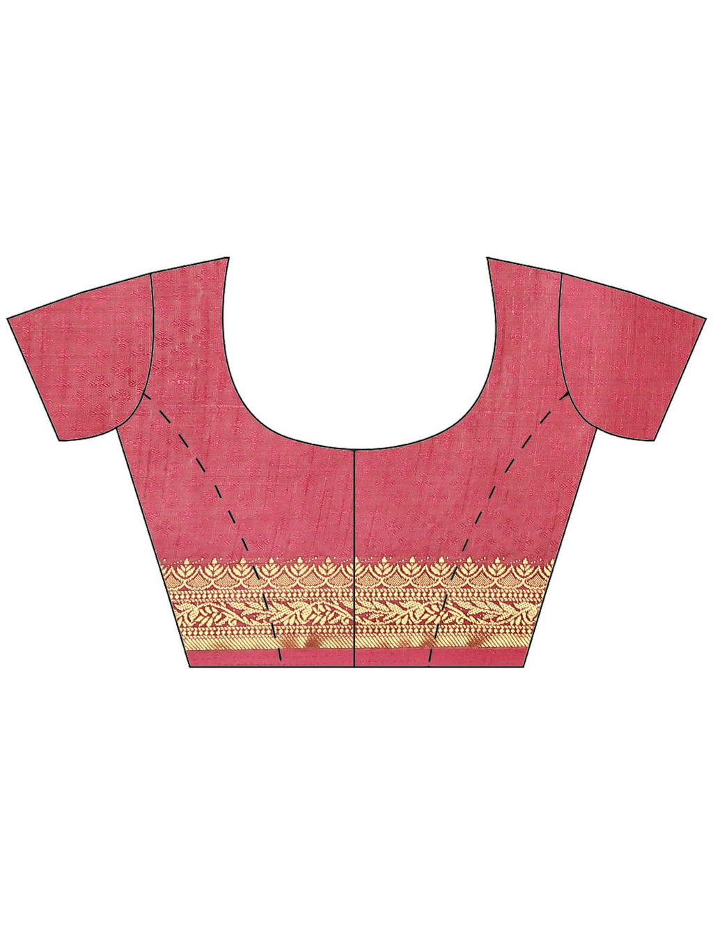 Plain Zari Border Art Handloom Woven Saree