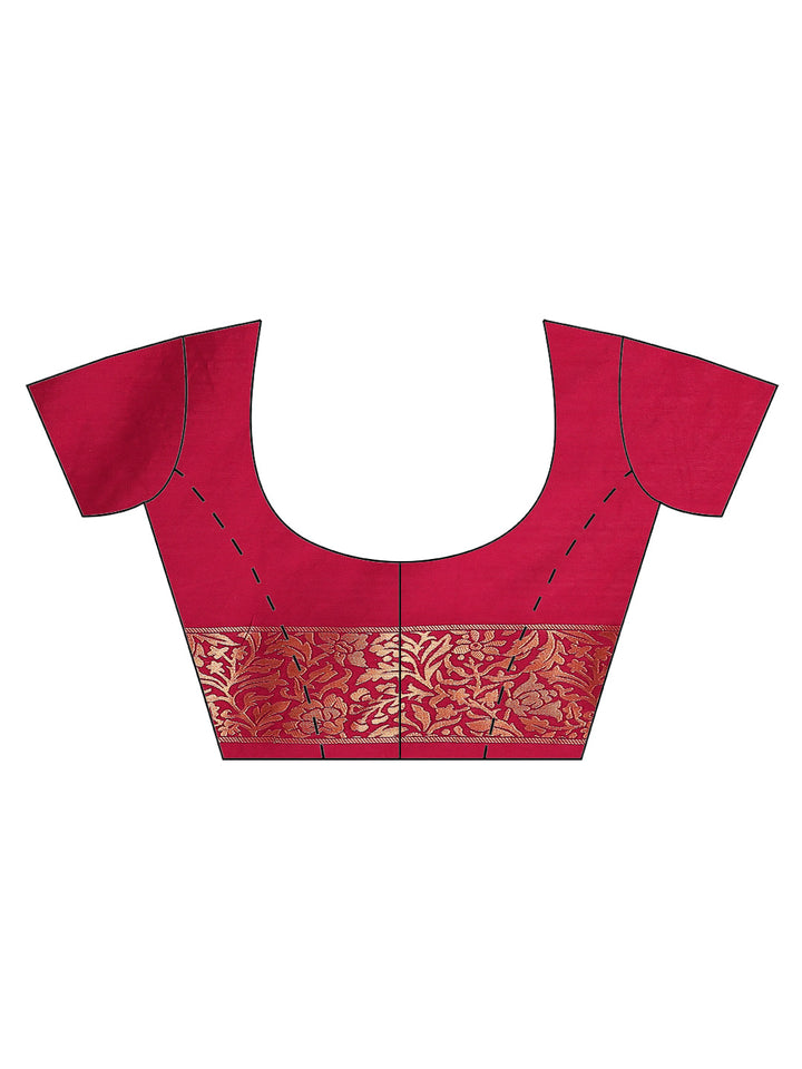 Brocade Zari Jaal Art Handloom Woven Saree