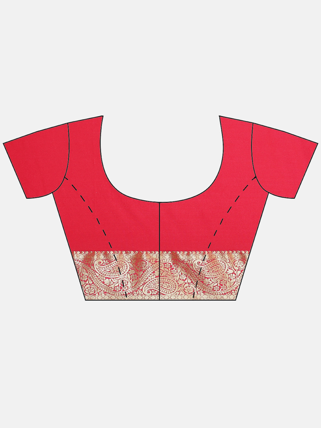 Art Handloom Saree with Brocade Zari Jaal Border