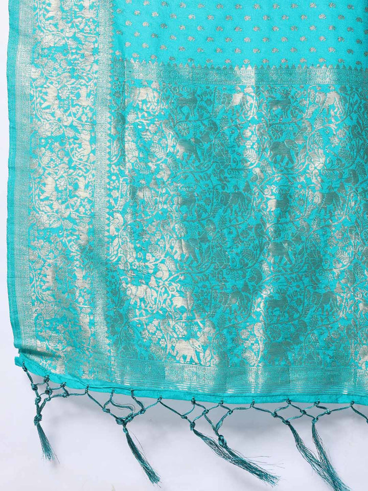 Zaari Jaal Crepe Saree