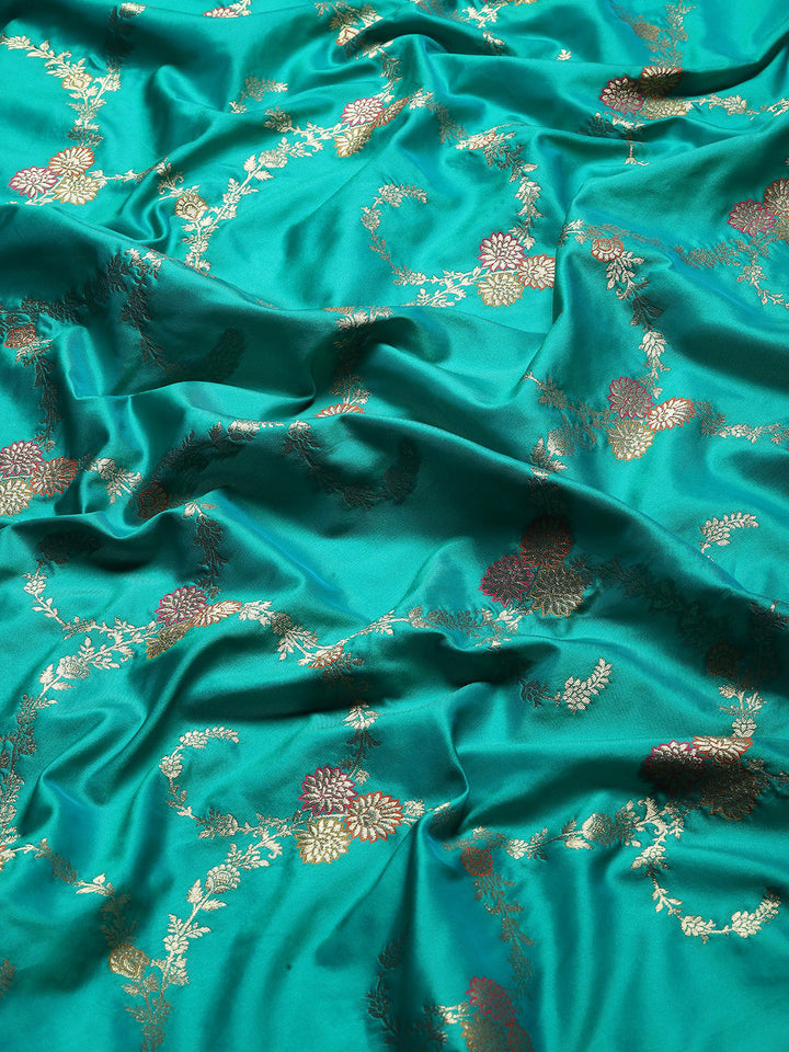 Zari Jaal Woven Art Silk Banarsi Saree