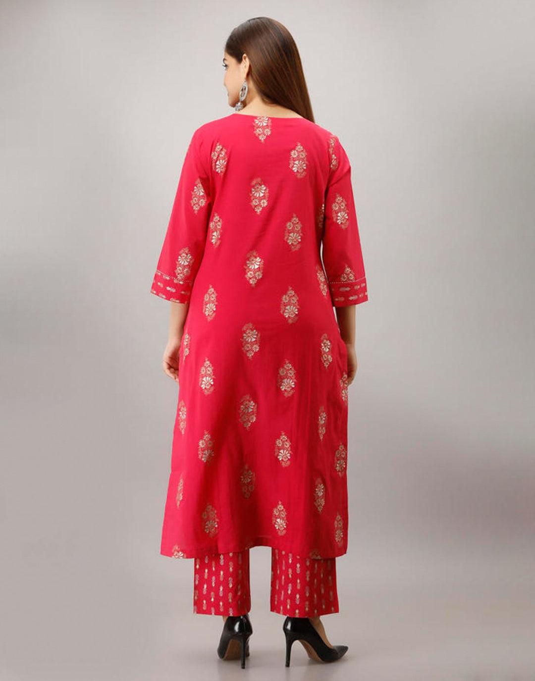 Printed Cotton Kurti With Pant