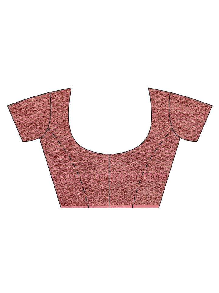 Zari Border Booti Cotton Woven Saree