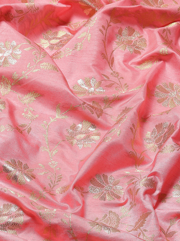 Floral Zari Border Handloom Woven Saree
