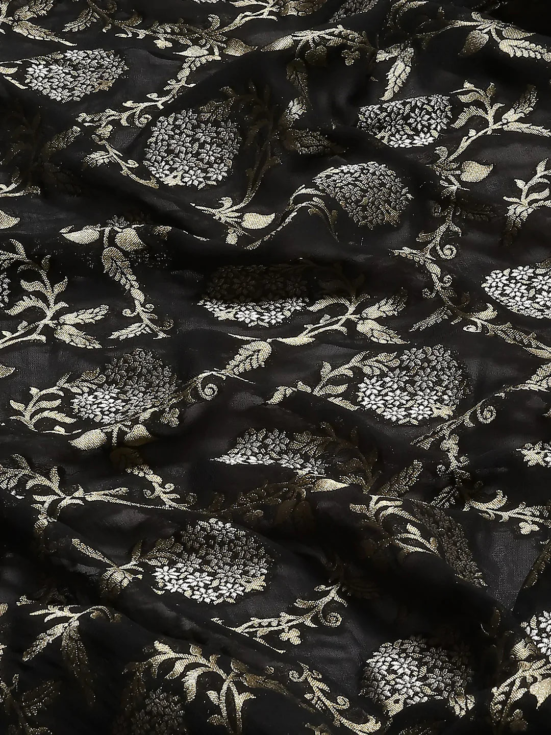 Zari Border Booti Handloom Woven Saree