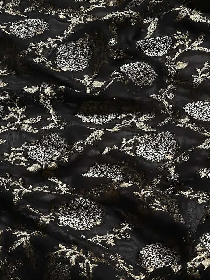 Zari Border Booti Handloom Woven Saree