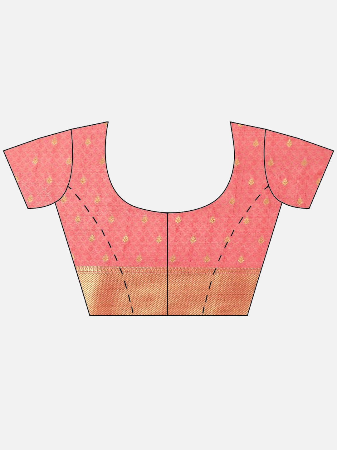 Zari Border Booti Handloom Woven Saree