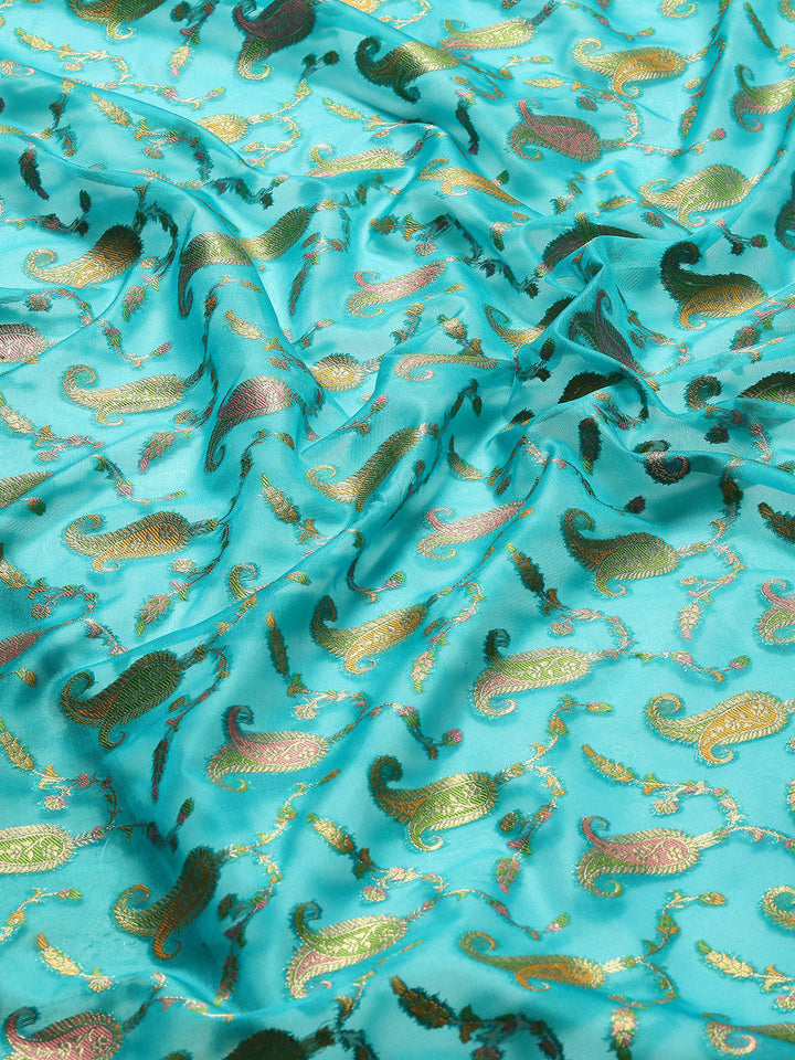 Zari Jaal Woven Organza Saree