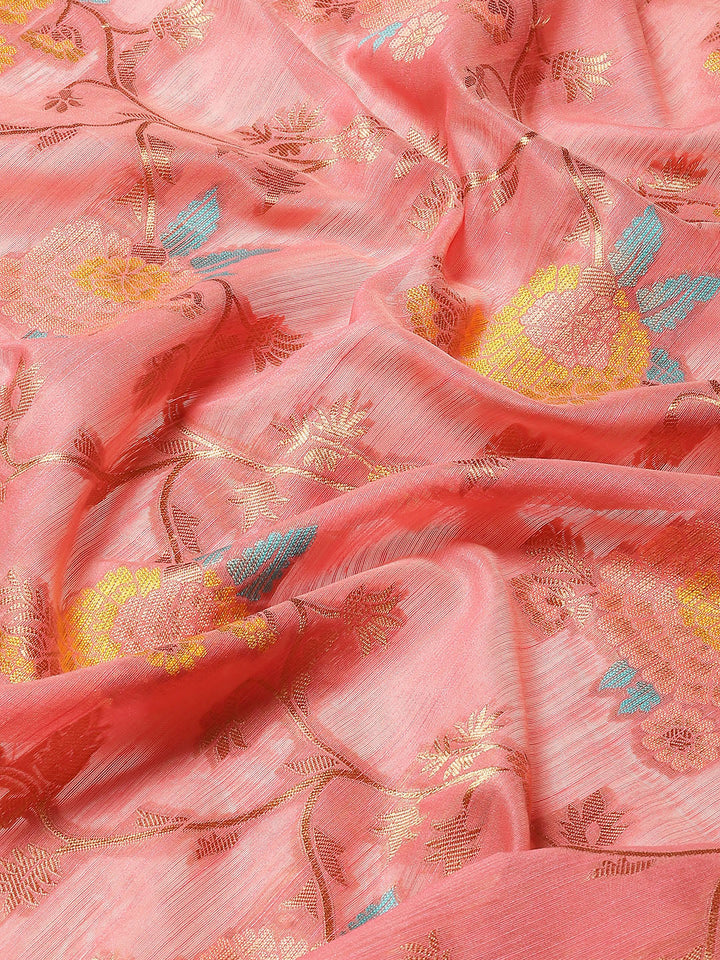 Zari Jaal Woven Cotton Saree
