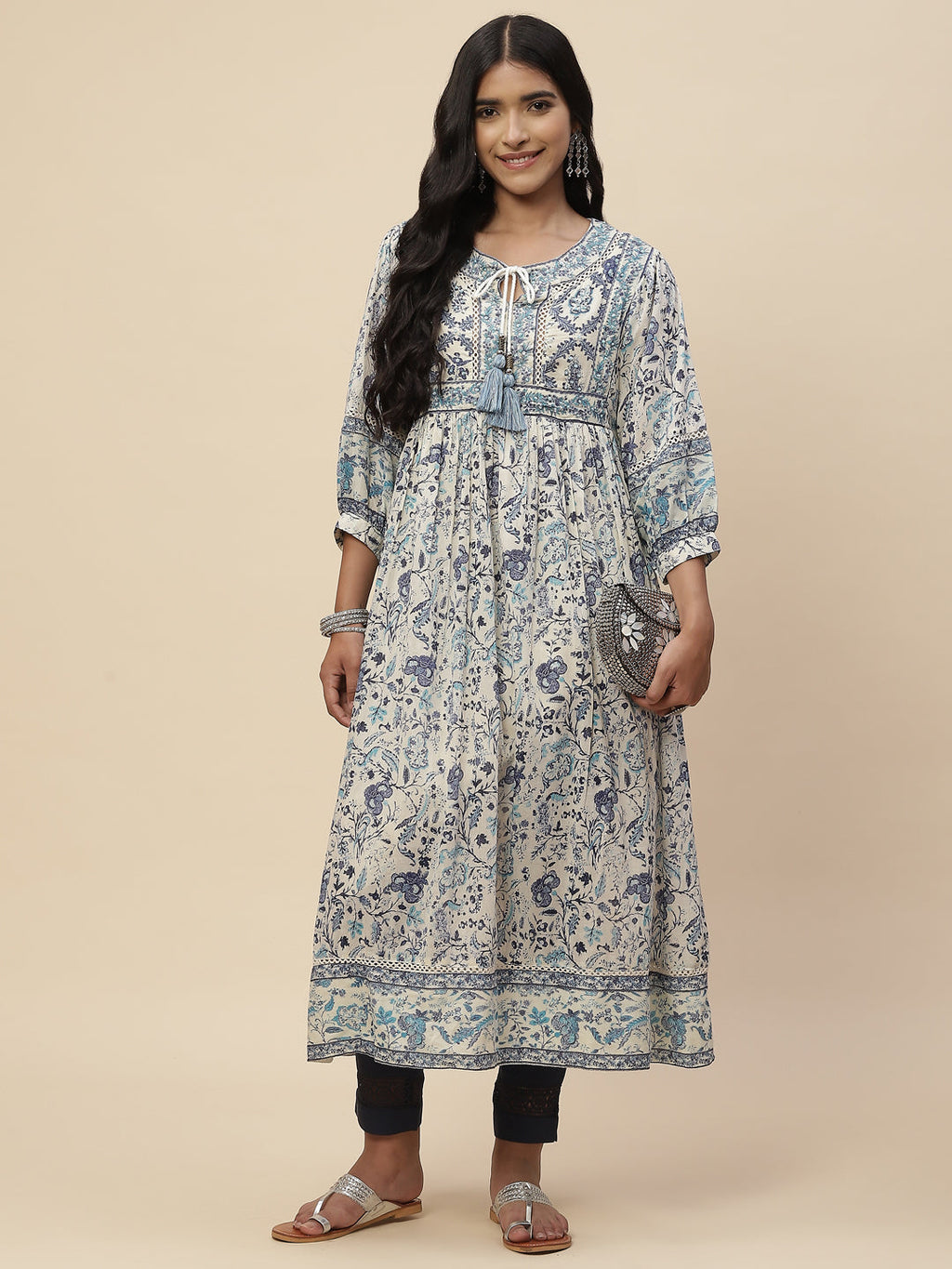 Printed Cotton Anarakali Kurta
