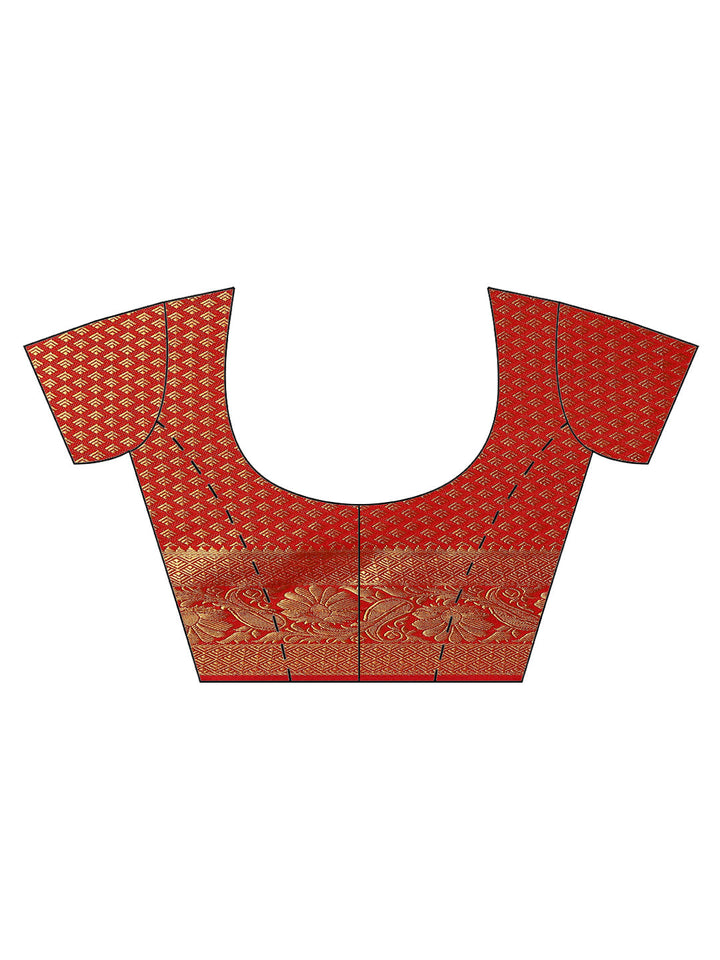 Zari Border Booti Handloom Woven Saree