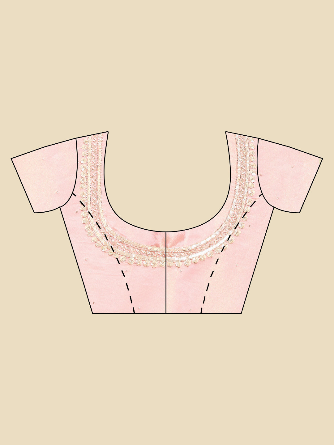Sequence Embroidery Tissue Saree