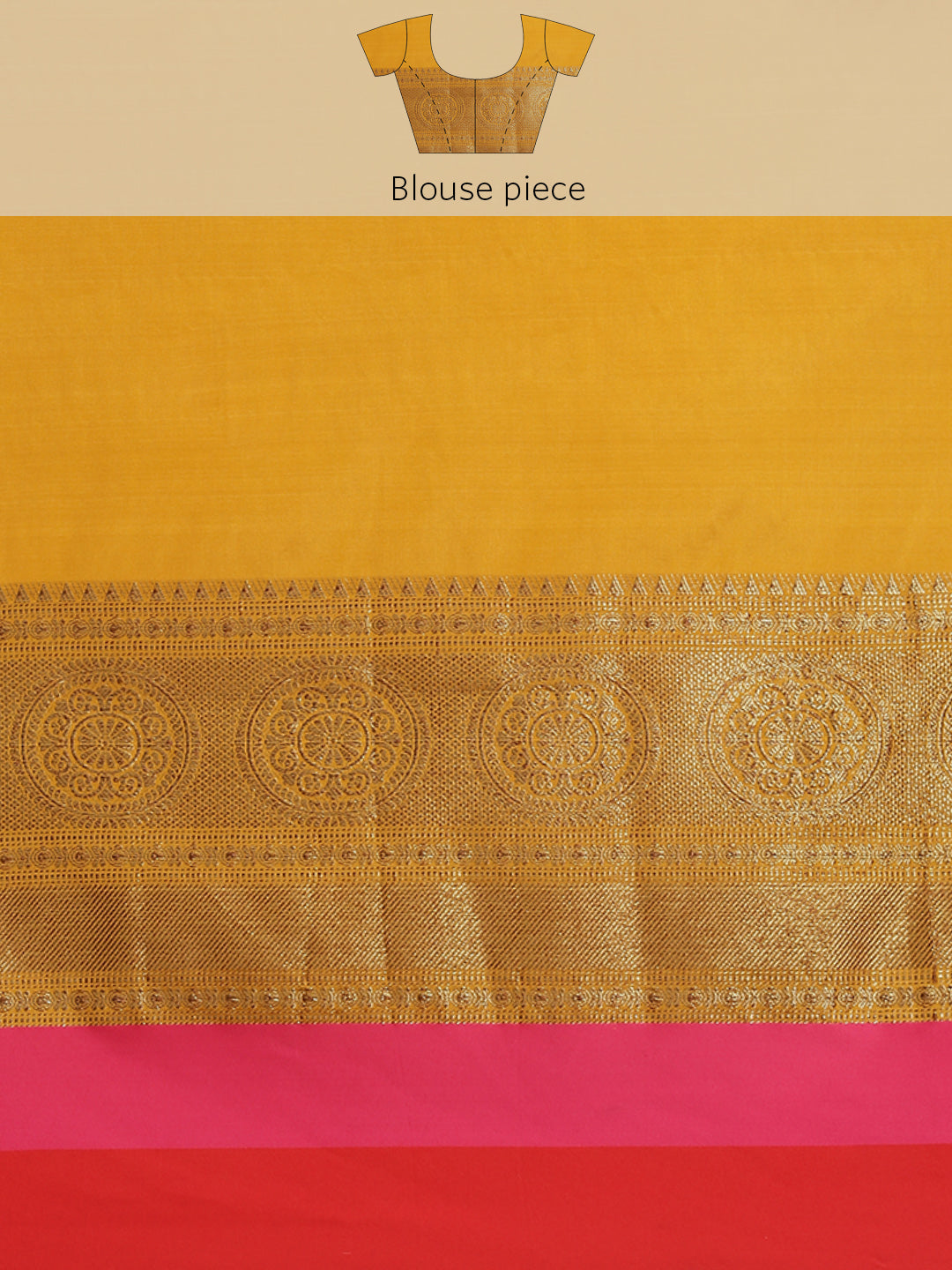 Plain Zari Border Cotton Woven Saree