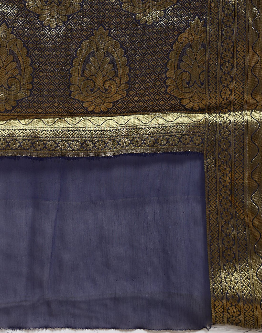 MBZ Meena Bazaar-Art Chiffon Saree with Border Booti