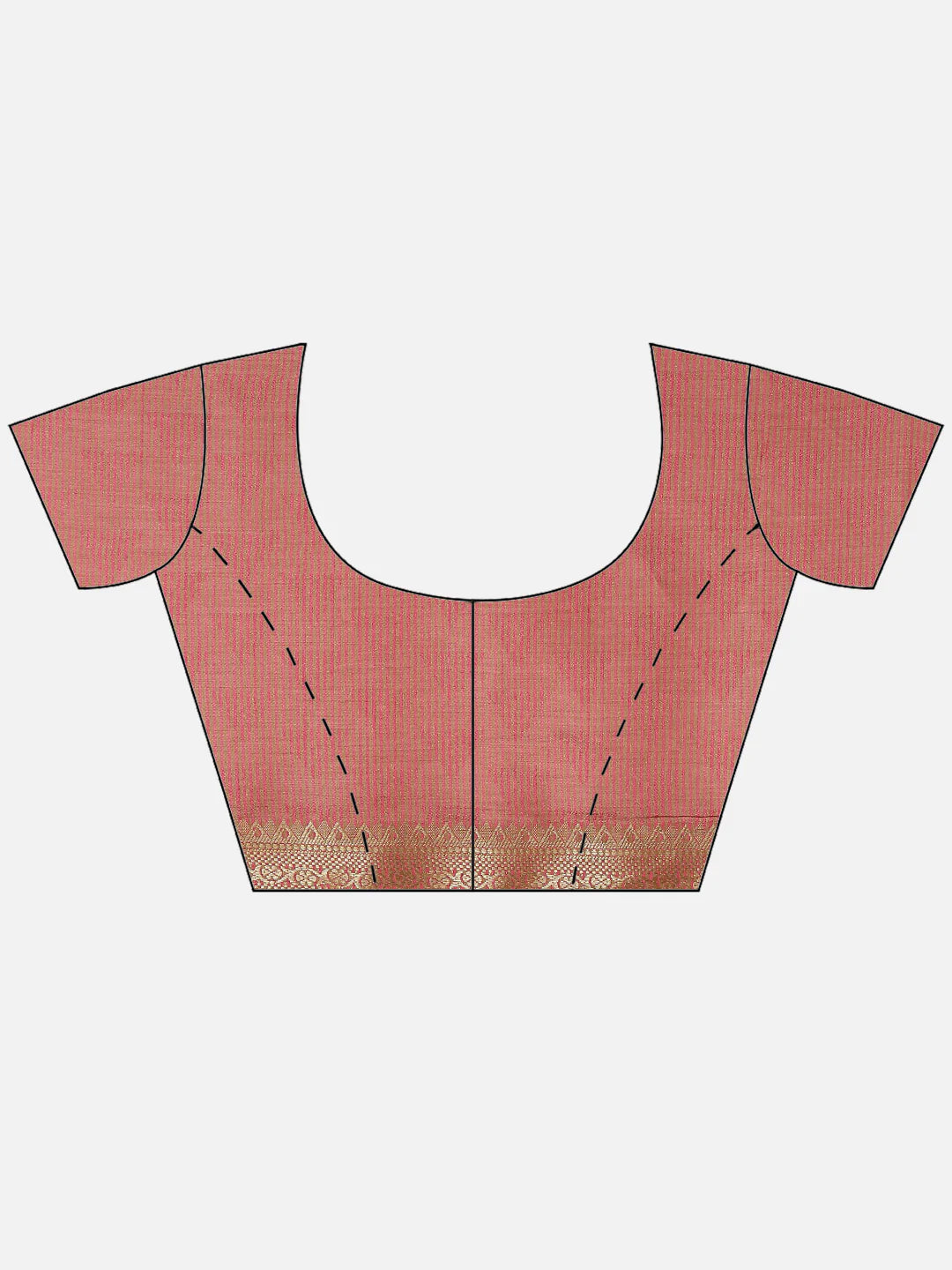 Plain Zari Border Handloom Woven Saree
