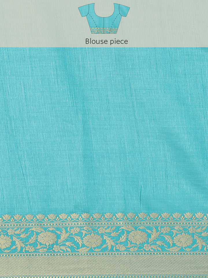 Plain Art Handloom Saree with  Zari Border