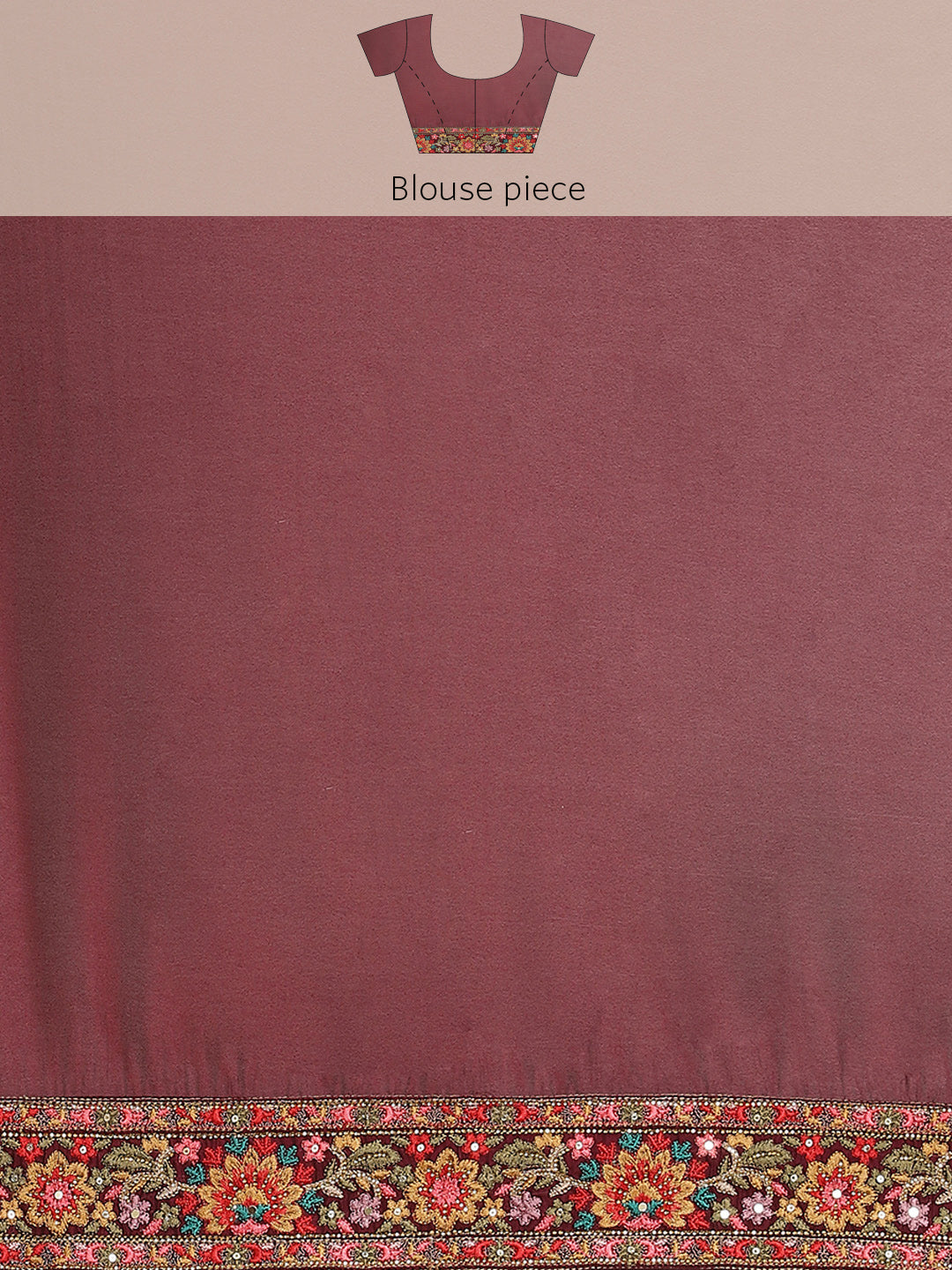 Resham Jaal Crepe Embroidered Saree