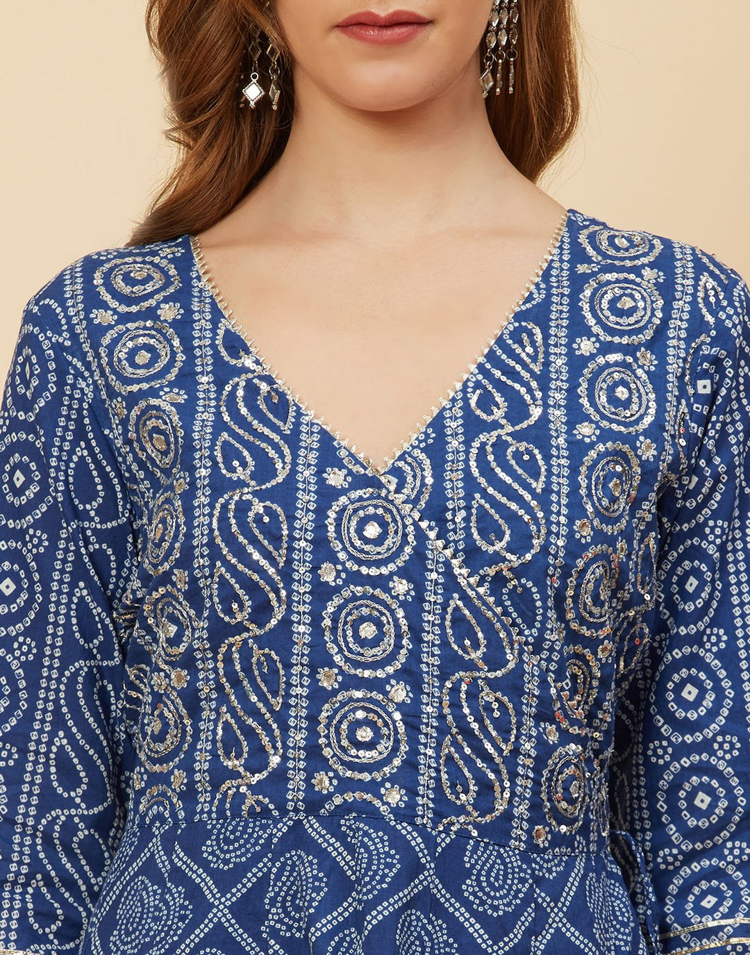 Printed Cotton Anarkali Kurti