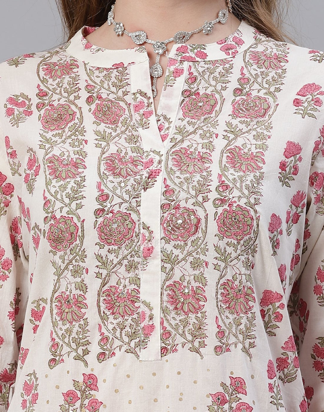 Cotton Printed Kurti with Pant