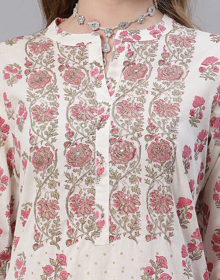 Cotton Printed Kurti with Pant