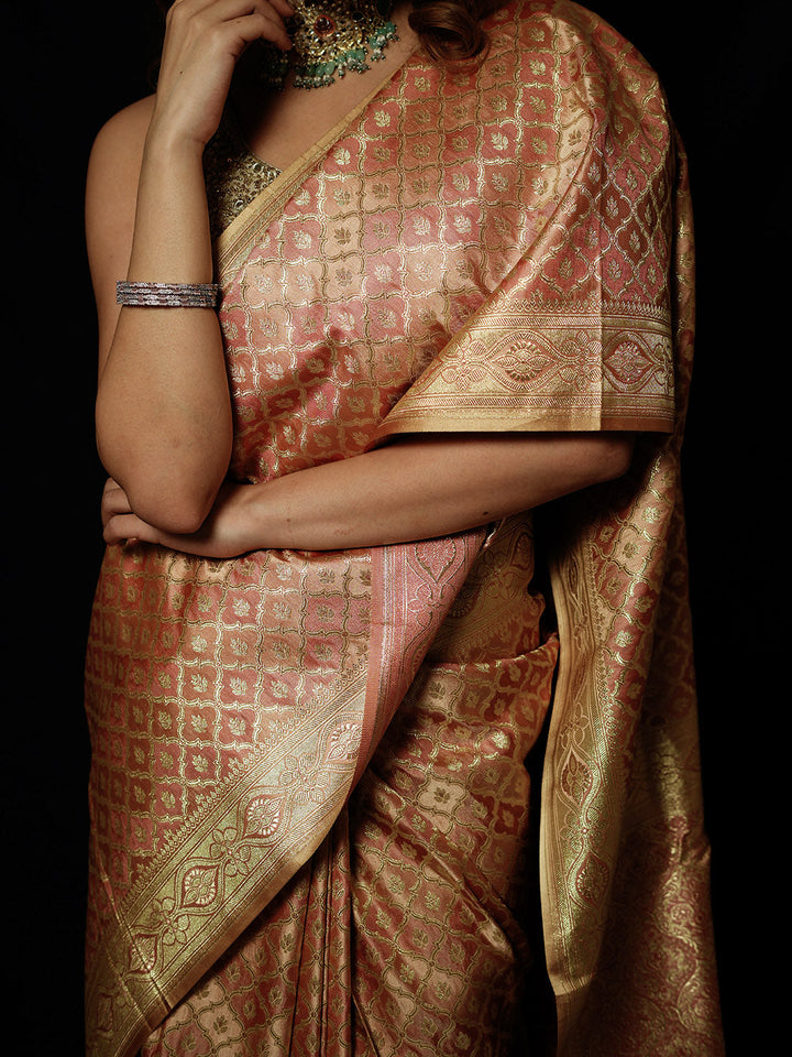 Woven Design Satin Saree