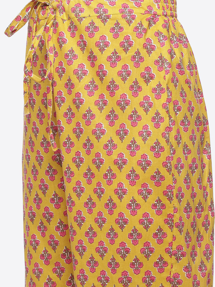 Floral Printed Cotton Stitched Salwar Kameez With Printed Cotton Dupatta