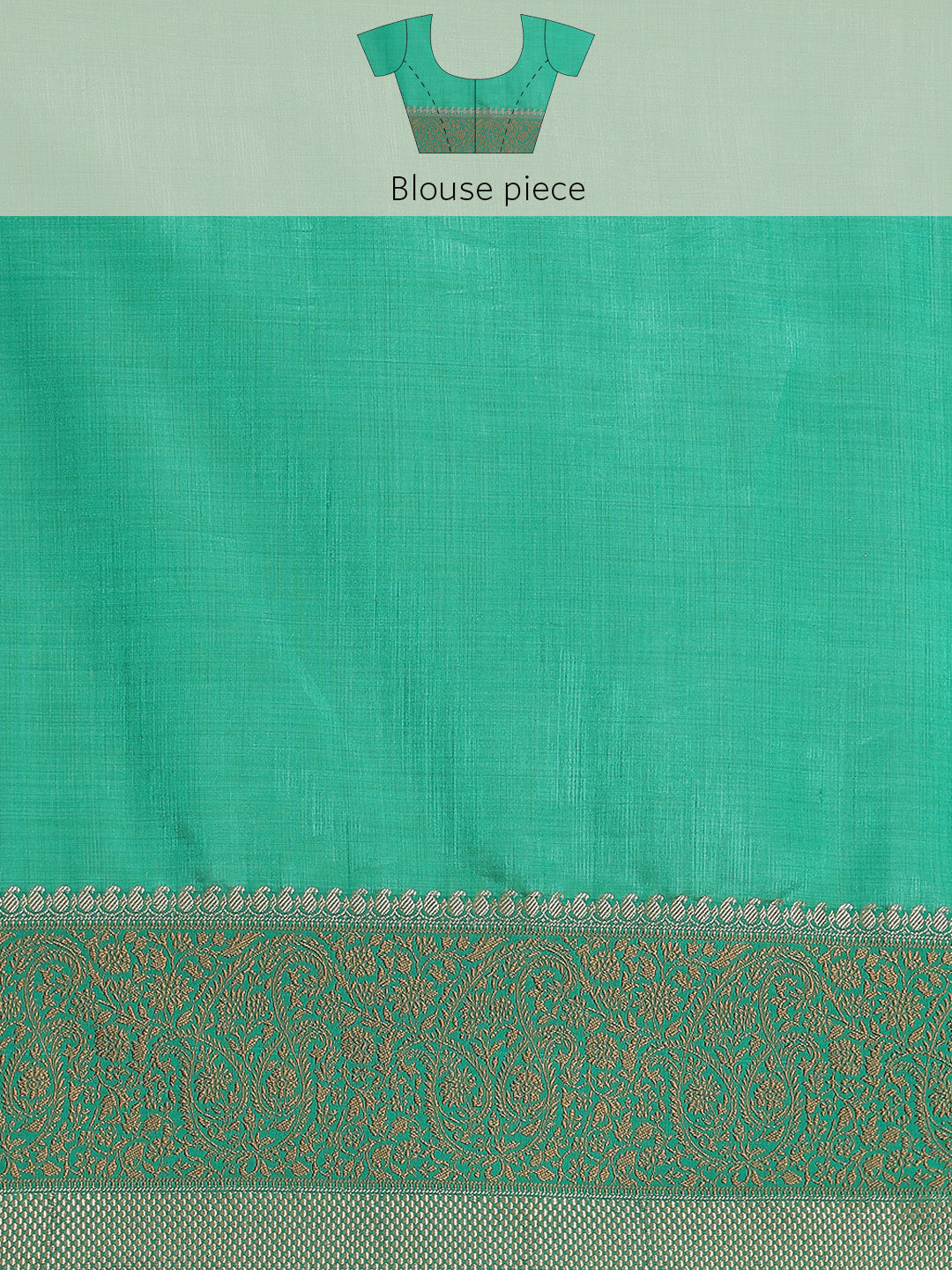 Plain Zari Border Art Handloom Woven Saree