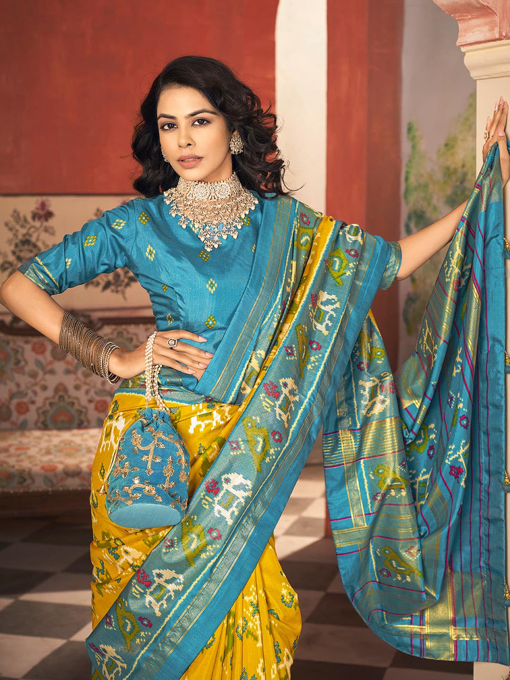 Printed Art Silk Saree
