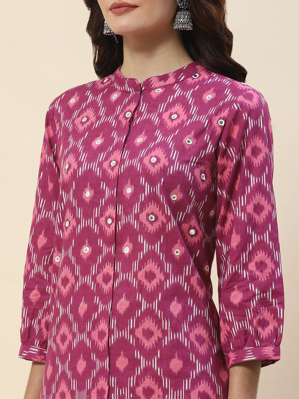 Printed Cotton Kurta Set