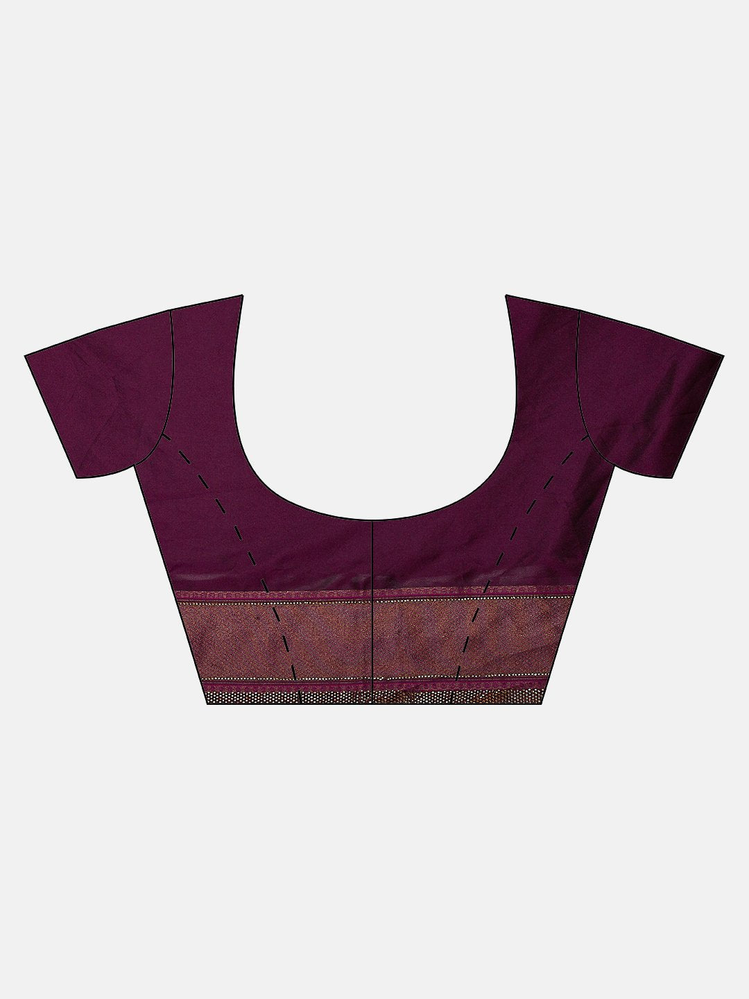 Purple Banarasi Woven Saree