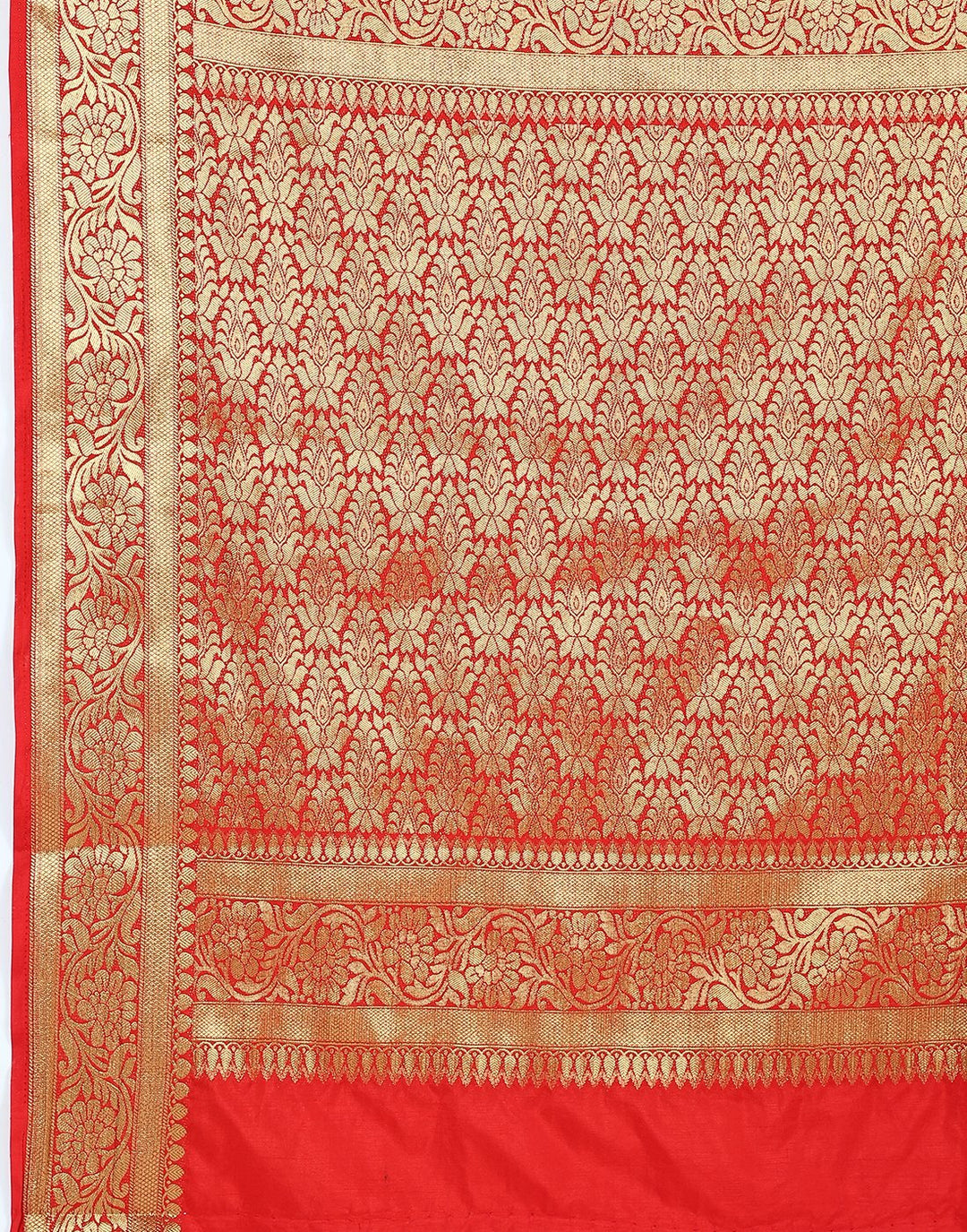 MBZ Meena Bazaar-Mustard Art Handloom Saree