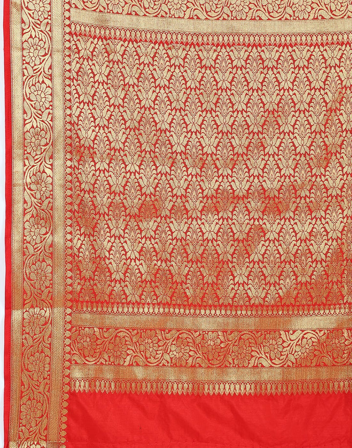 MBZ Meena Bazaar-Mustard Art Handloom Saree
