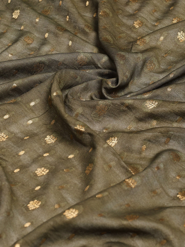 Digital Printed Cotton Blend Woven Saree