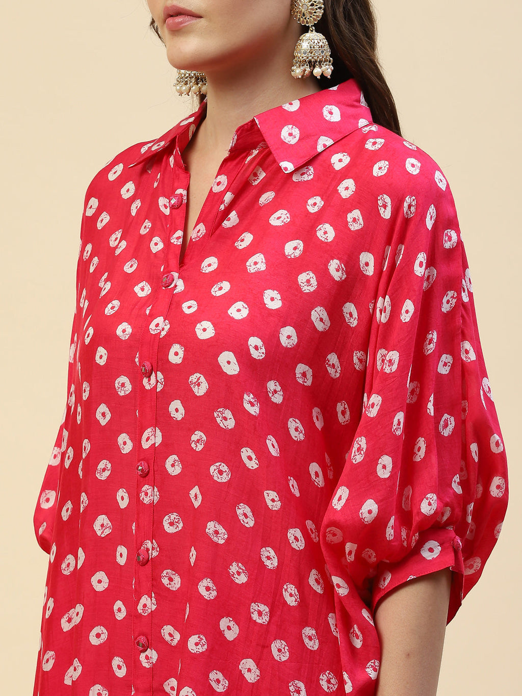 Printed Muslin Kurta With Pants