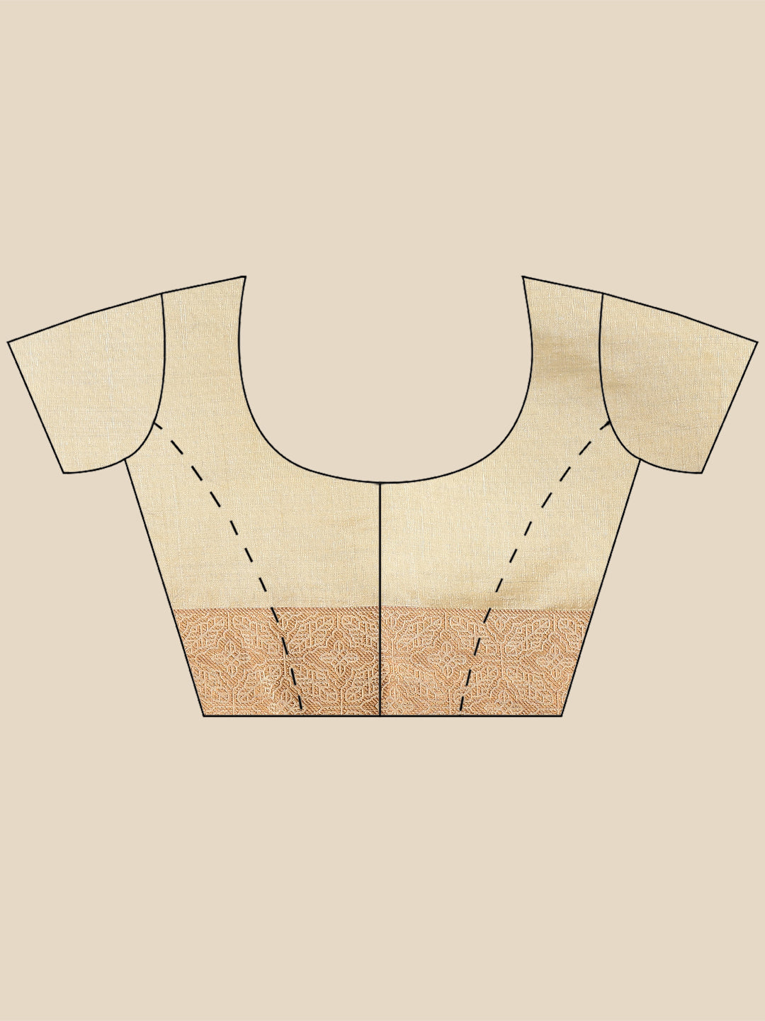 Plain Zari Border Handloom Woven Saree