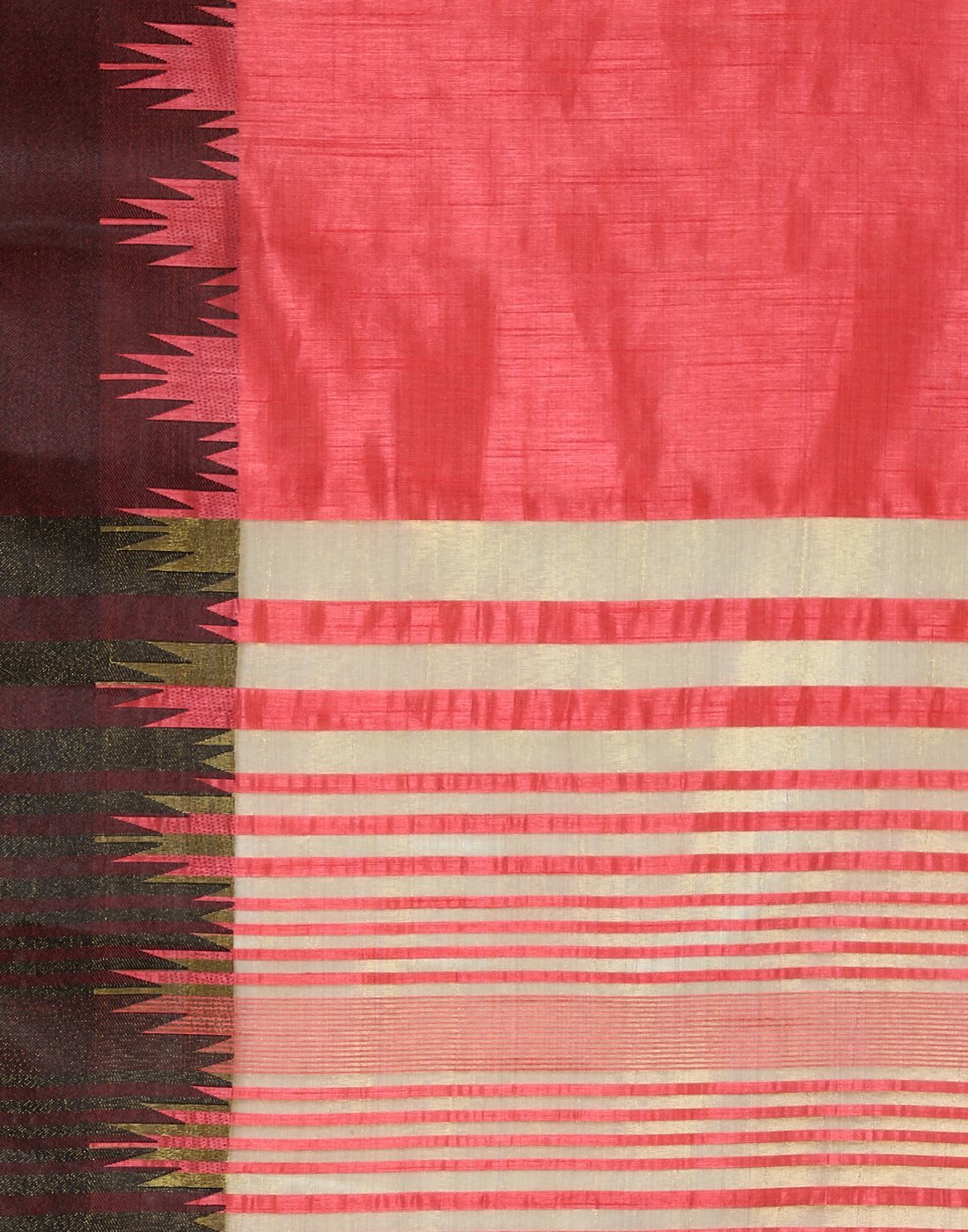 MBZ Meena Bazaar-Mustard Art Handloom Saree