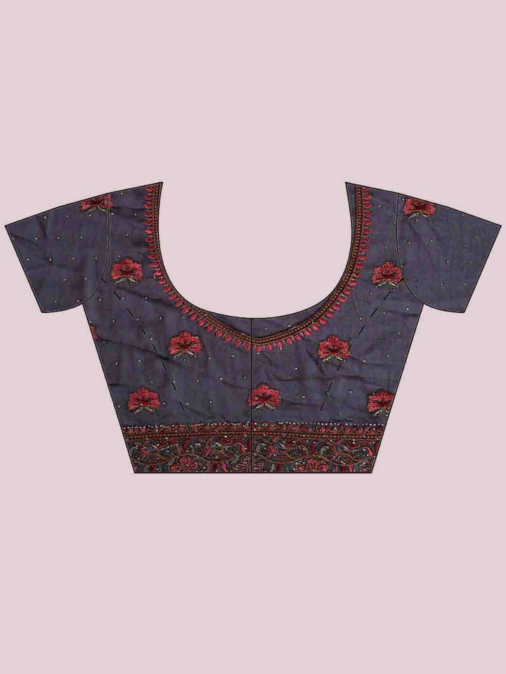 Embroidered Georgette Saree