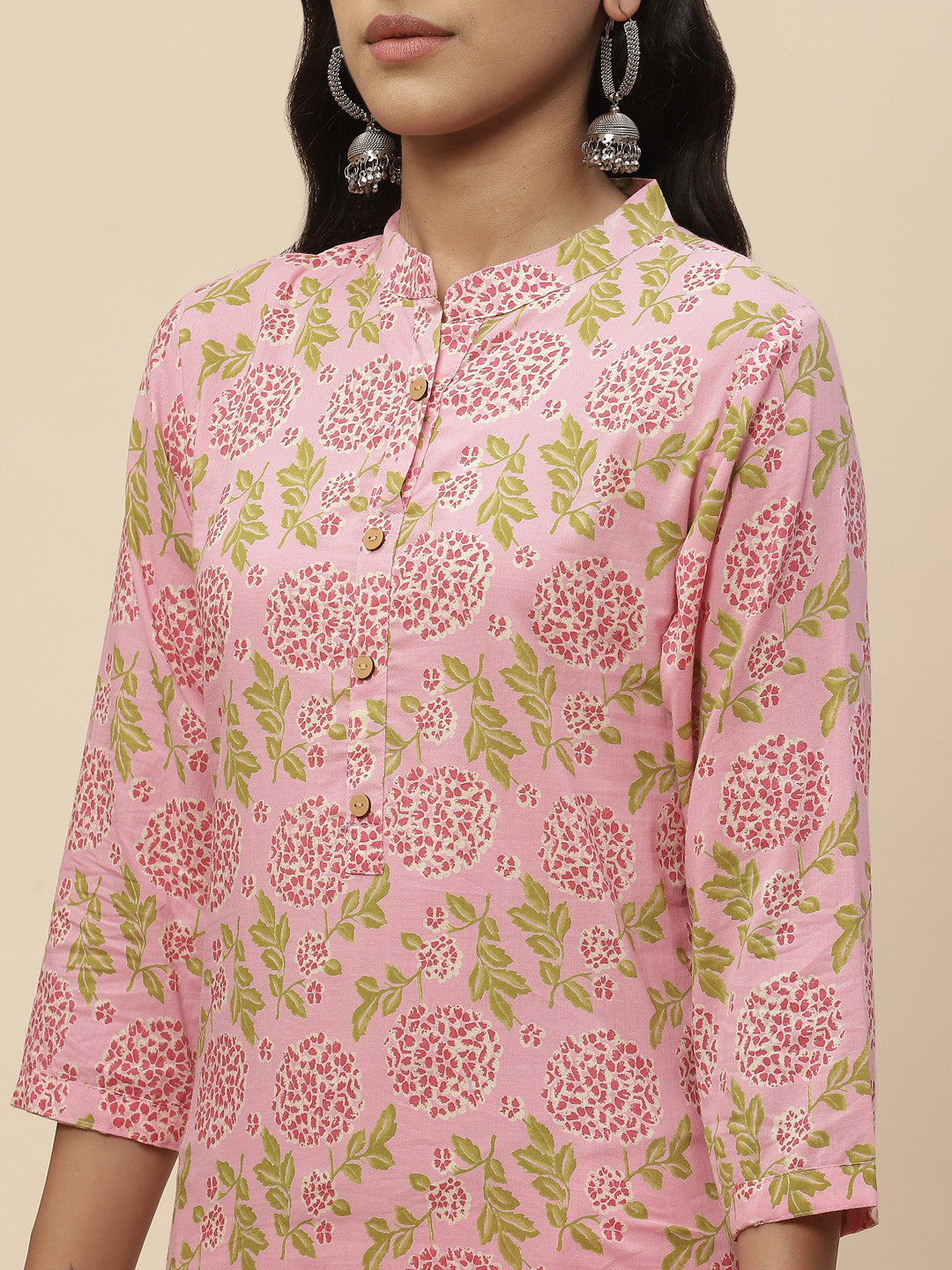 Floral Printed Cotton Kurta