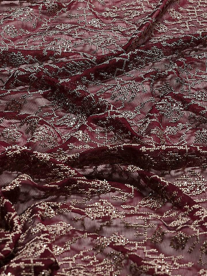 Embroidered Georgette Saree