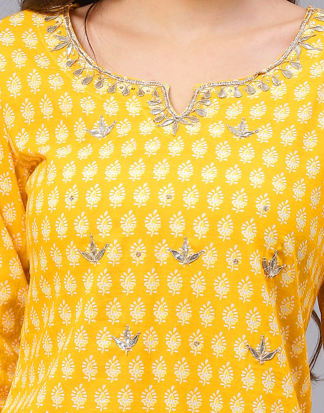 Straight Cotton Printed Salwar Kameez Stitched Suit
