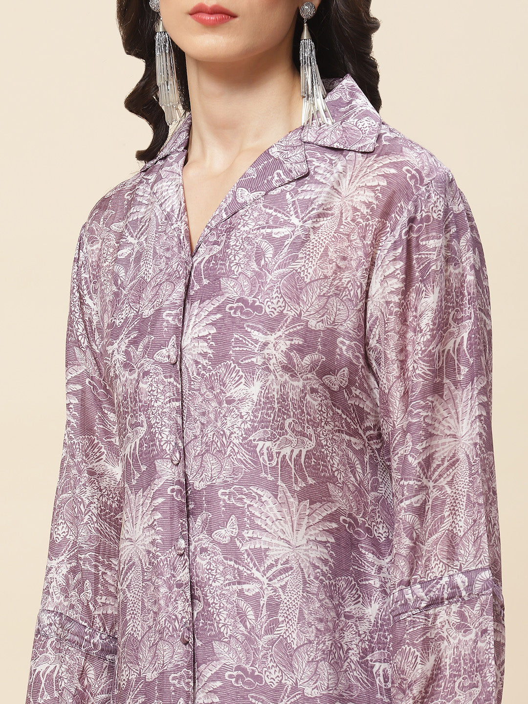 Printed Cotton Kurti With Pants