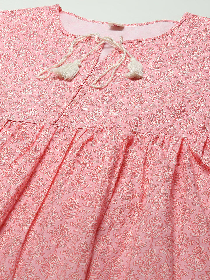 Solid Cotton Anarkali Kurta