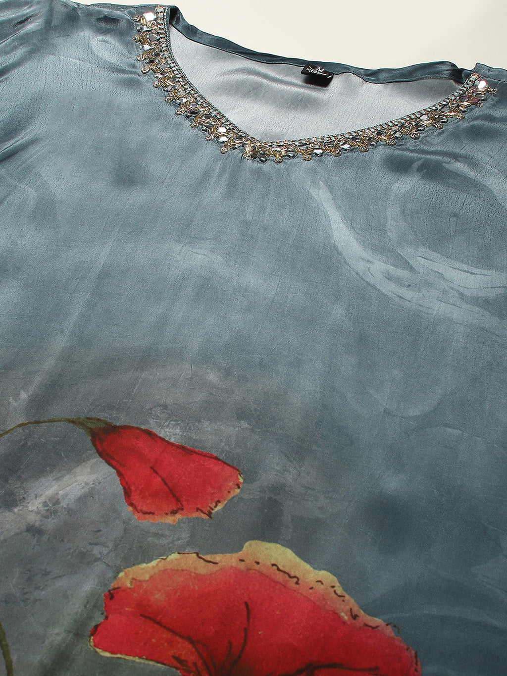 Printed Crepe Kurta With Pants