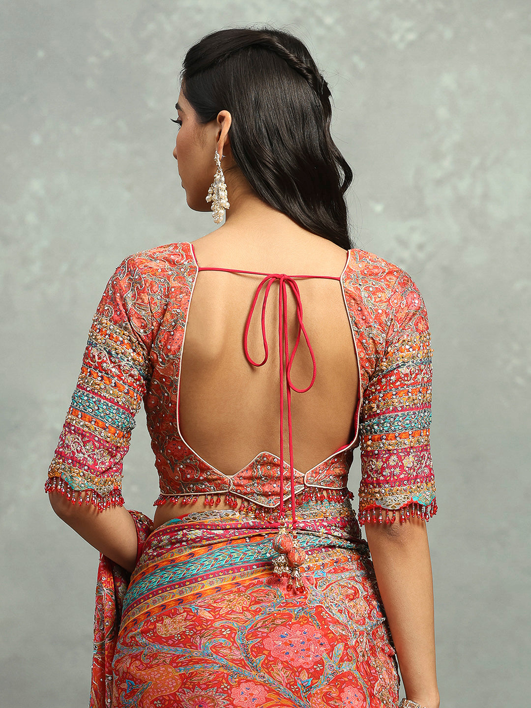 Woven Design Crepe Saree