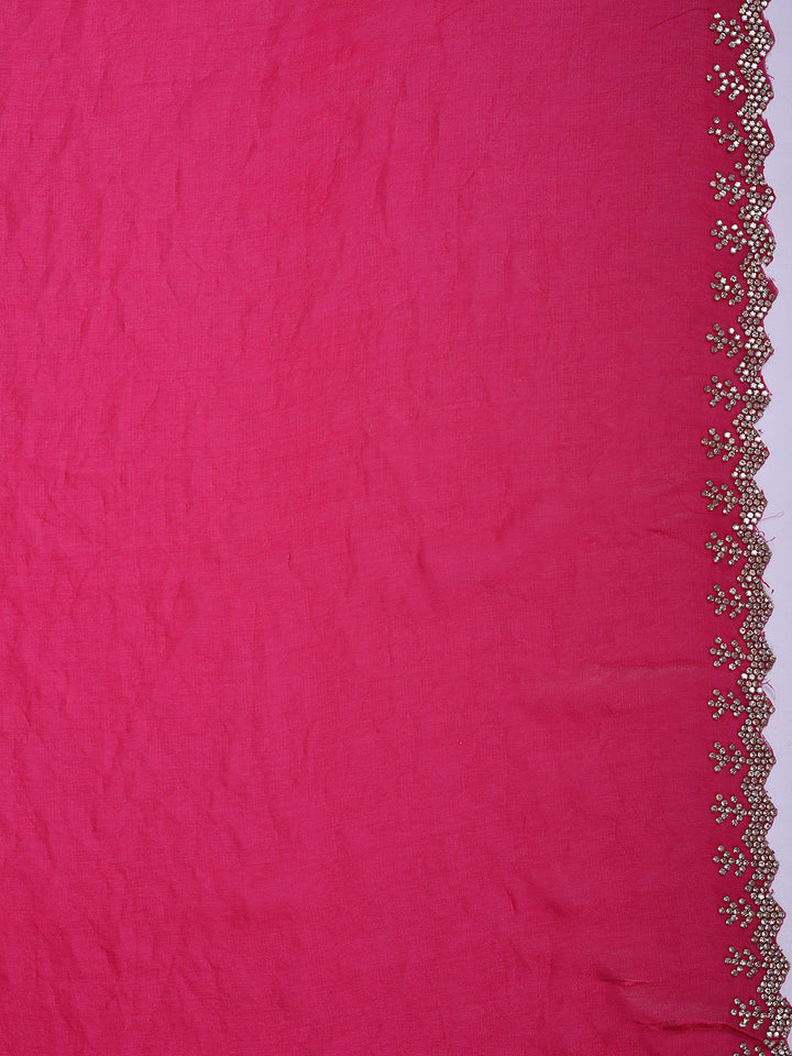 Embroidered Organza Saree