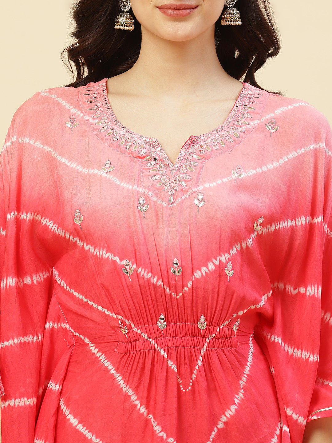 Printed Cotton Muslin Kaftan